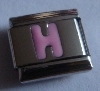 Letter H roze